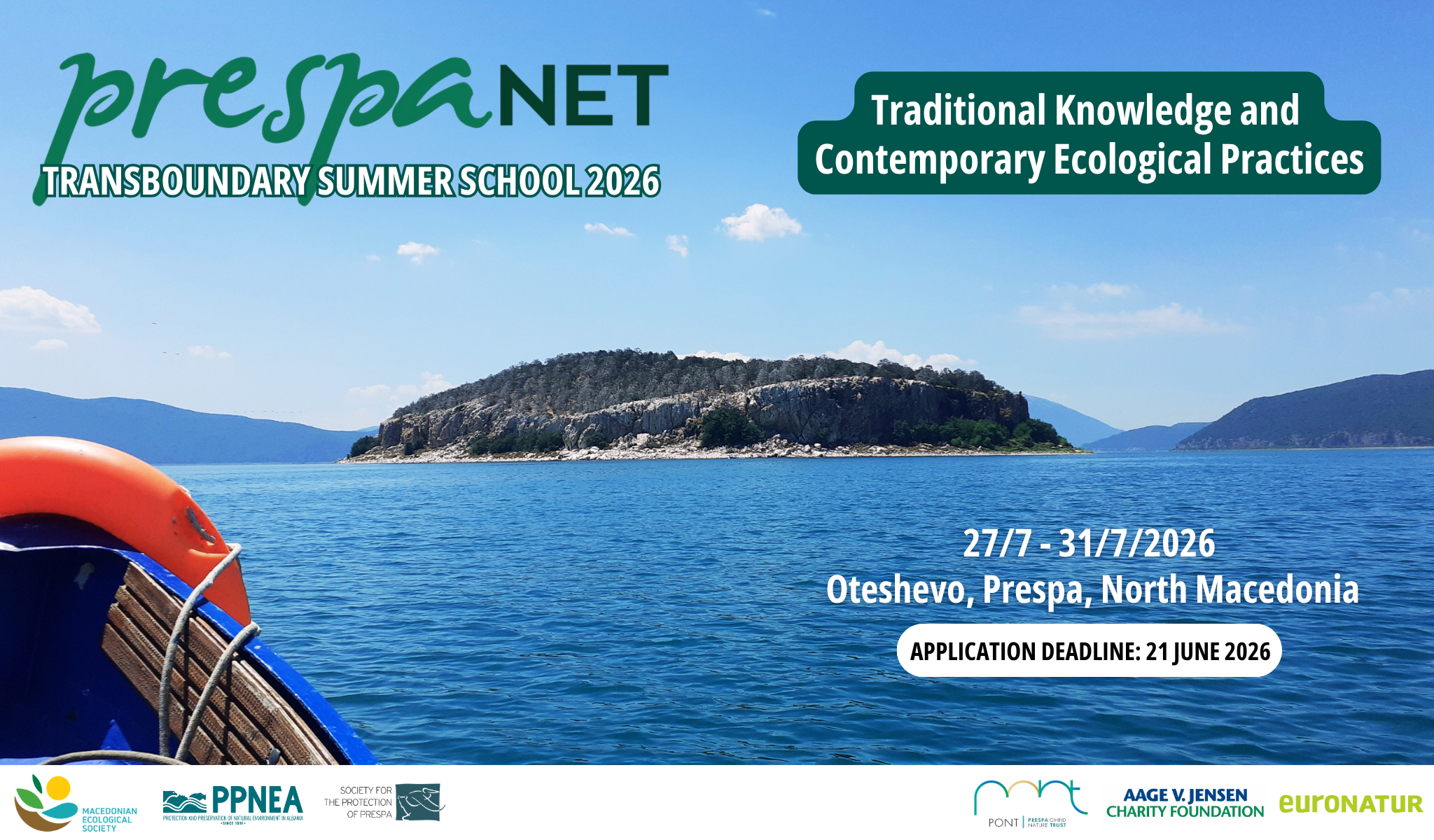 Transboundary Summer School 2026 in Prespa   